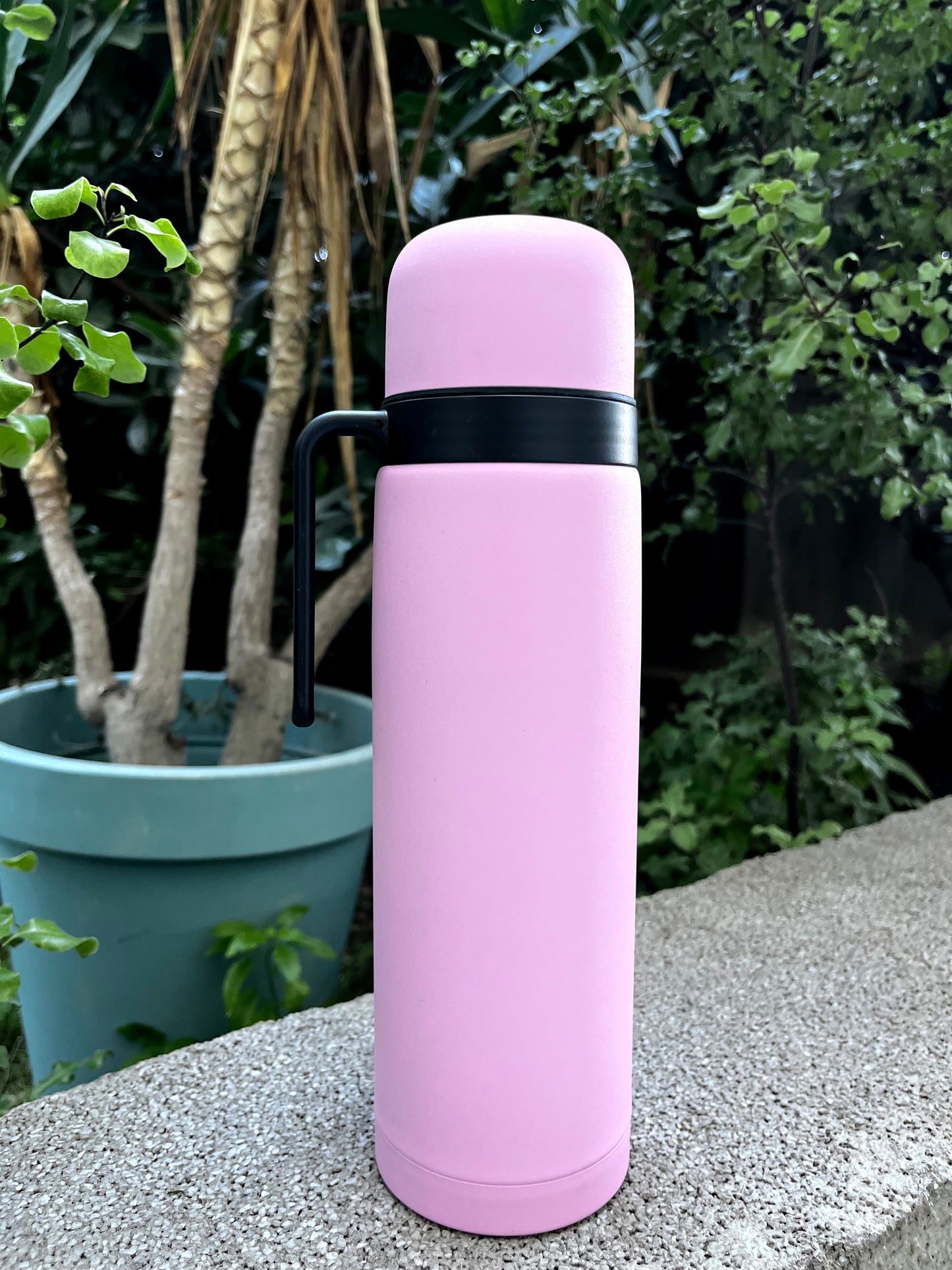 Termo acero inoxidable rosado