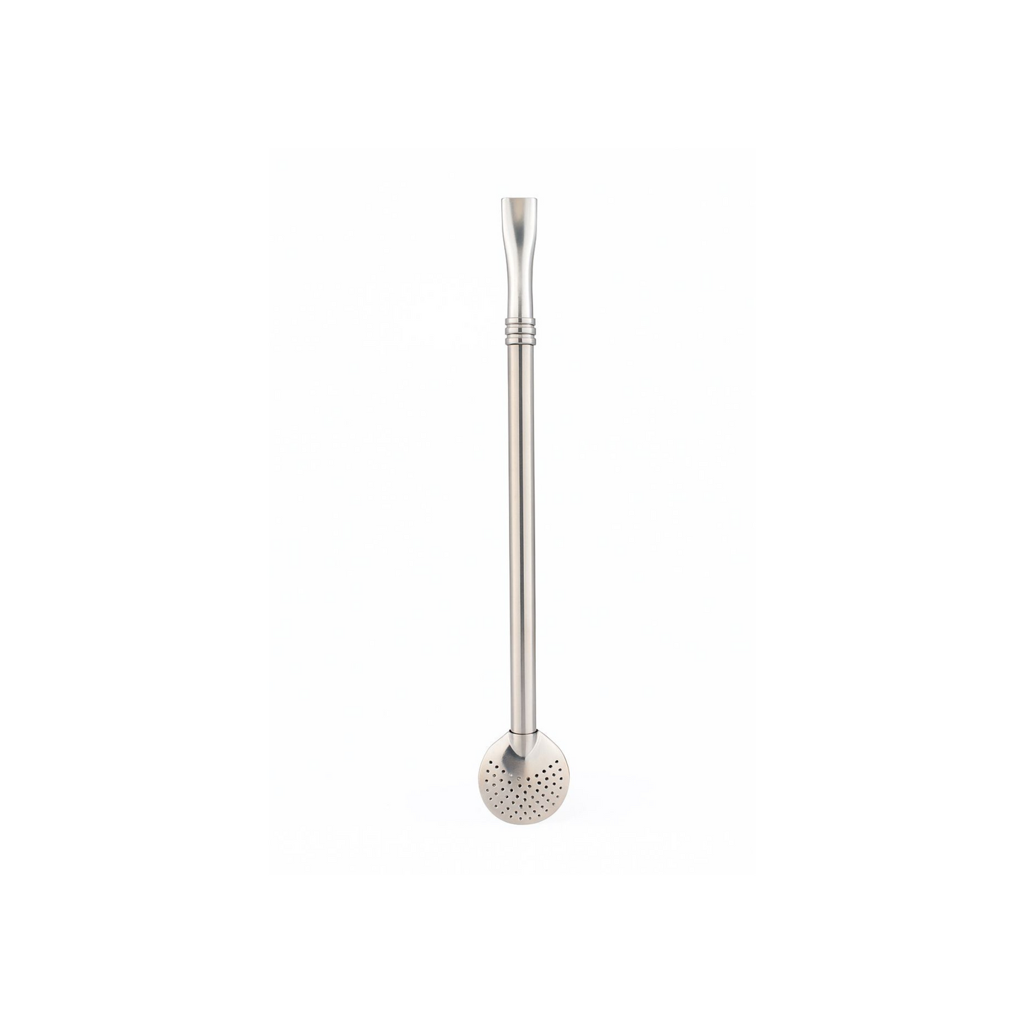 Bombilla Simple con Base Redonda de Acero Inoxidable