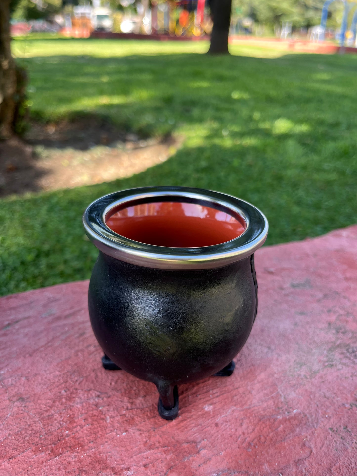 Mate de Cuero y Cerámica – Color Negro