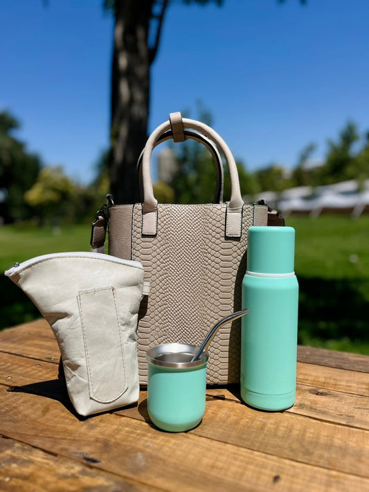 KIT MATERO PREMIUM BEIGE TERMO 500 ML