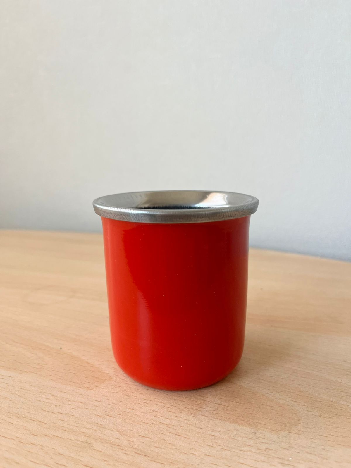Mate de acero inoxidable rojo