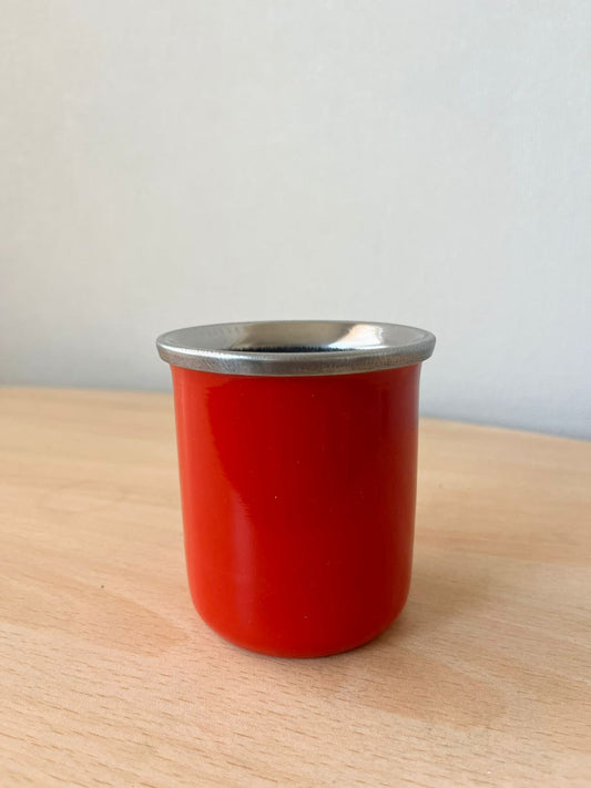 Mate de acero inoxidable rojo